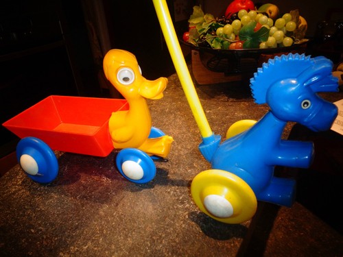 Anciens jouets plancher - jouets,