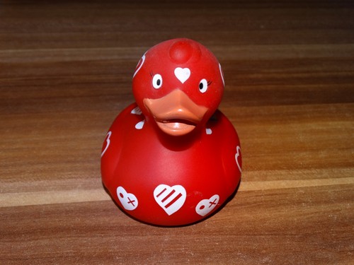 Canard plastique coeur saint - plastique,